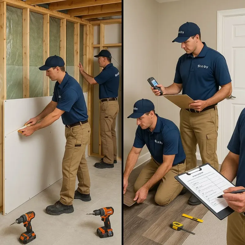Repairs and Reconstruction process in Lee County, NC